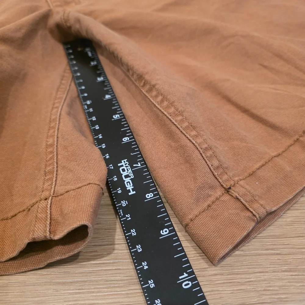 John Deere Mens Brown Relaxed Fit Carpenter Utility Shorts Size 40 Workwear
